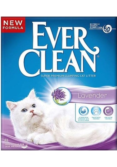 Ever Clean Lavender Lavanta Kokulu Kalın Taneli Topaklaşan Kedi Kumu 6 L