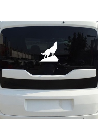 Bozkurt Sticker - Kurt Sticker - Oto Sticker - 25cmx30cm - Beyaz