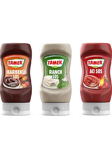 Tamek Barbekü - Ranch - Acı Sos 3 Lü Set