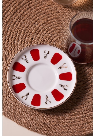 Karaca Bergamot Porselen Tekli Çay Tabağı 12 Cm V2