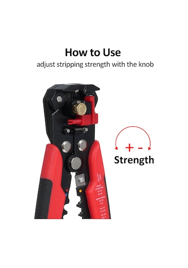 Symbee Profesyonel Kablo Soyma Ve Sıkma Pensesi + 700 Adet Yalıtımlı Terminal Seti - Kırmızı