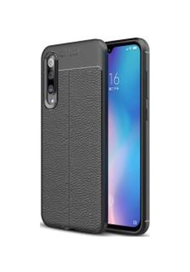 Xiaomi Mi 9 Kılıf Zore Niss Deri Desenli Silikon Kılıf