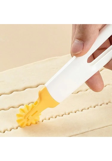 Fosenze Beyaz Abs Plastik Hamur Silme Çubugu, 15.5x2.5 Cm, Hafif Kullanım, Eşit Hamur Yayma, Fırıncılar İçin, Dayanıklı Malzeme