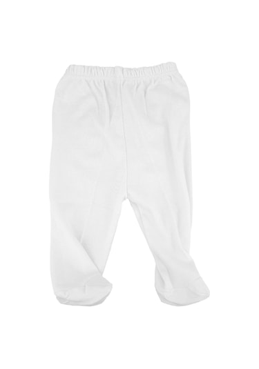 Sebi Bebe Patikli Bebek Pantolonu 5201 Beyaz