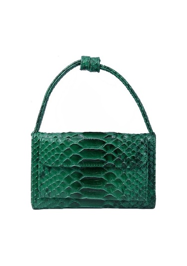 Wondernest Bayanlar Yılan Doku Baskı Debriyaj Çanta Zincirli Uzun Kolay Kullanım Crossbody Çanta Gri Gri