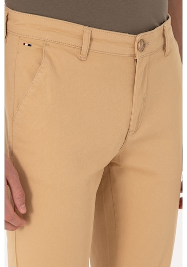 U.S. Polo Assn. Erkek Camel Kanvas Pantolon 50309142-VR015