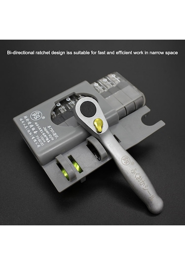 Geeksen İngiliz Anahtarı 12 Adet Mini Cırcır Tornavida Seti Cırcır Anahtar Seti Gümüş