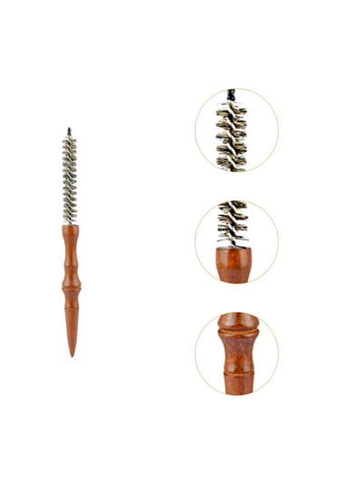 Homyl Küçük Yuvarlak Saç Fırçası Patlama Şekillendirici Salon Kuaför Fırçası