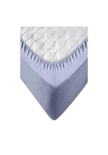 Penye Lastikli Çarşaf, Battal Çift Kişilik ,açık Gri, %100 Pamuk Örme Kumaş, 130 Gr/m² Açık Gri