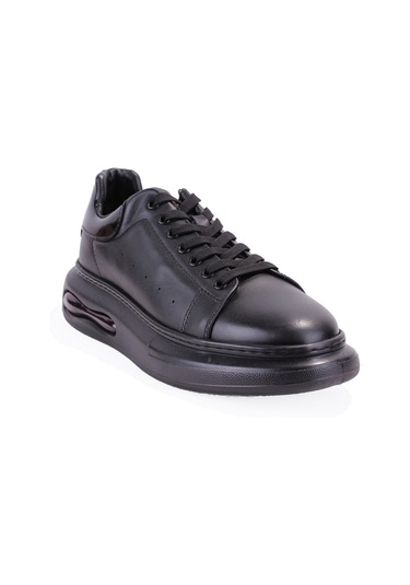 Hammer Jack 10225014 Marsa Siyah Ortopedik Günlük Erkek Deri Ayakkabı Siyah