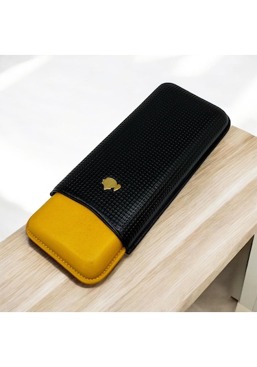 Cohiba Deri Puro Kılıfı 3lü Siyah/sarı 56ring