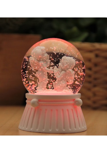 Melek Işıklı Kar Küresi