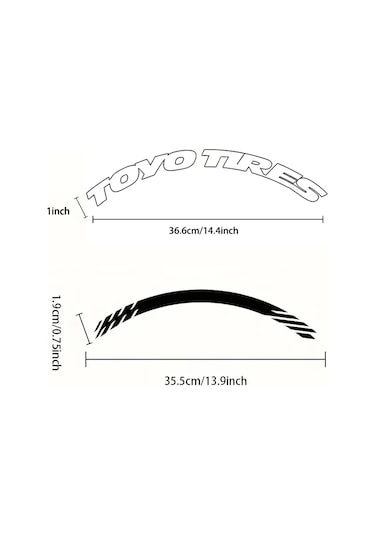 Bir Lastik Mektup Araba Lastiği Styling Dekoratif Sticker Pvc Su Geçirmez Kişiselleştirilmiş 1wtoyo-2blue 1 Piece Set