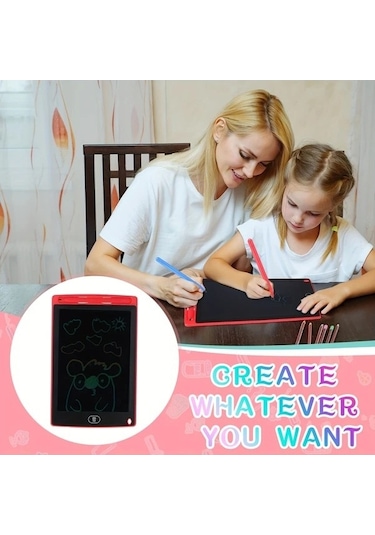 Trendooze Çocuklar İçin Eğitici Lcd Yazı Tahtası Açık Mavi Tek Tıkla Kalem Hediyeli Açık Mavi