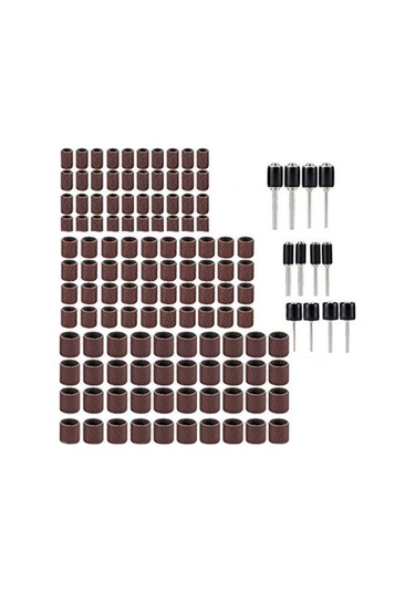 Geeroyoo 132 Parça Döner Alet Zımpara Seti - 80 Kum Paslanmaz Çelik, Ahşap Ve Metal Parlatma İçin