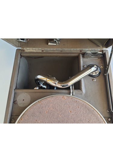 His Master'S Voice Antika Çanta Gramofon 074 Kurma Kolu Eksik