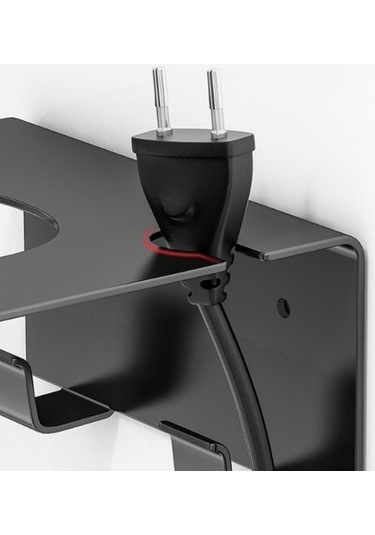 Flybuy Zımbasız Sj Siyah Saç Rafı, Paslanmaz Makinesi Lichen Kurutma Çelik Bosphorusboutique Banyo Zo Siyah