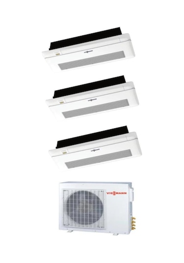 Viessmann Vitoclima Multi O4F3080M2 8 kW 1 Dış + 3 İç Ünite (9+12+18) Tek Yön Kaset Tipi Klima