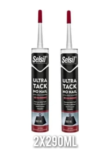 Selsil Ultra Tack No Naıl Ultra Güçlü Yapıştırıcı 2x290ml