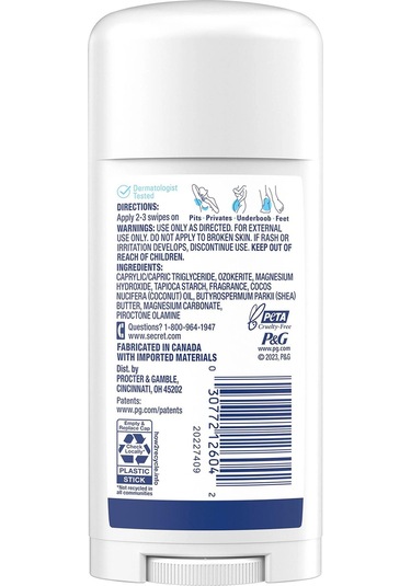 Secret Whole Body Fresh Lilac + Waterlily Alüminyumsuz Tüm Vücut Stick Deodorant 68gr