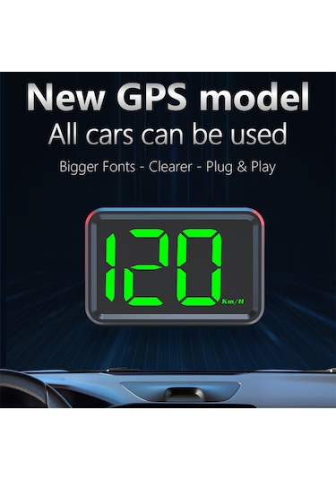 Lemestar X1 Gps Mph Hız Gösterici - Yeşil Ekran, 3 İnç Büyük Ekran, Tam Doğru Hız, Kolay Kurulum