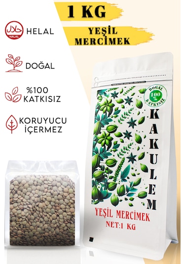 Kakulem Köy Mahsulu Yerli Yeşil Mercimek 1 KG