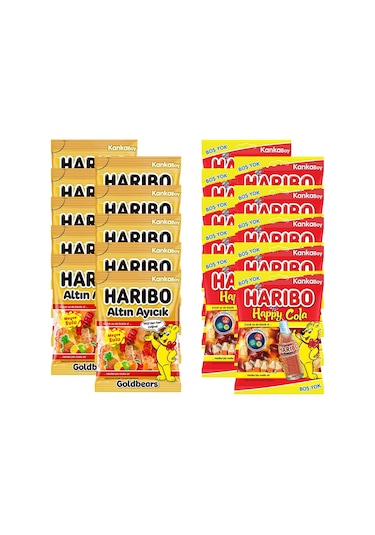 Haribo Altın Ayıcık ve Happy Cola Şekerleme 20 x 80 G