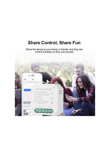 S6564-1 Tuya Mini Dıy Tek Yönlü Küçük Vücut Akıllı Anahtar