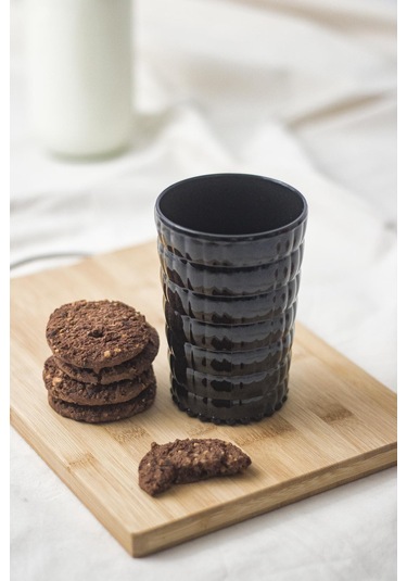 Allegra Siyah Akrilik Bardak 400 Ml Şık Ve Dayanıklı Meşrubat & Su Bardağı Cam Değil, Kırılmaya Dirençli Tekli