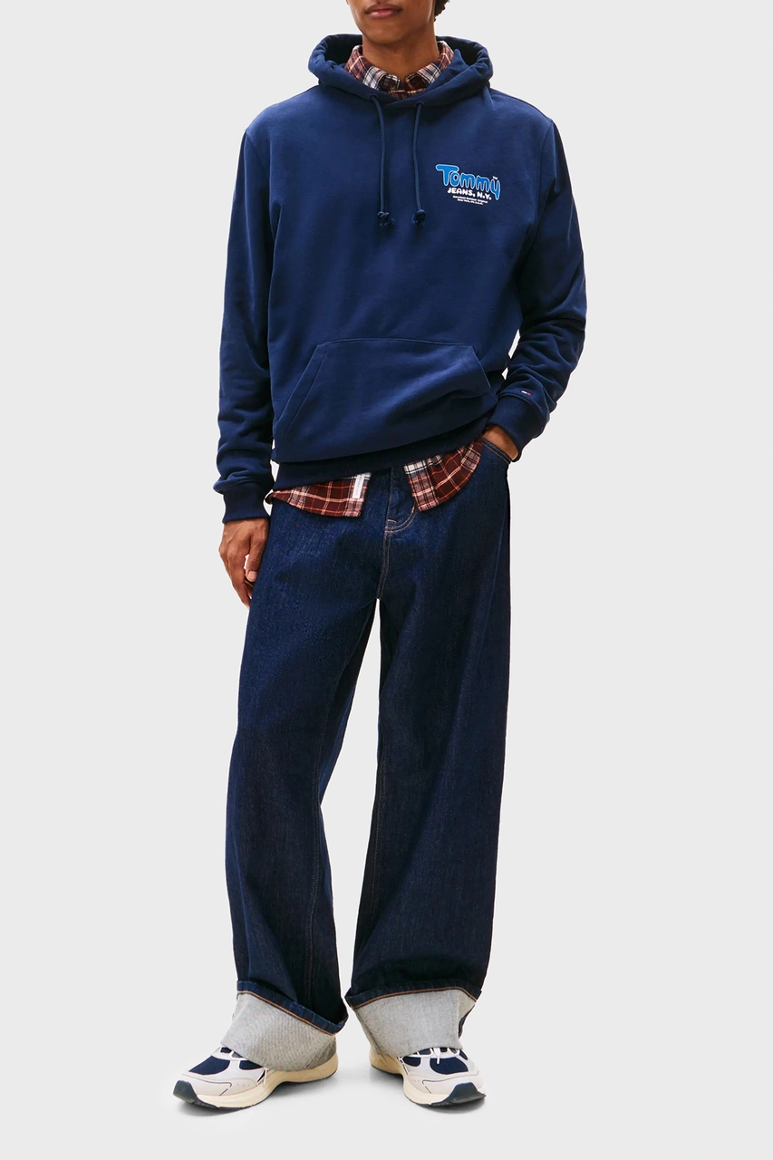 Tommy Jeans Erkek Sweat Dm0dm22086 C1g Lacivert Lacivert