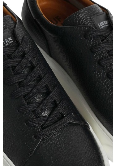 Lufian Tommy Erkek Deri Sneaker Ayakkabı - Siyah 111230187100100 Siyah
