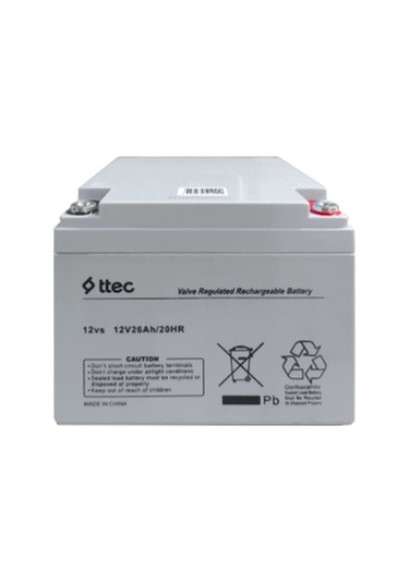 Ttec 12v26ah Bakımsız Kuru Tip Akü 2024 Üretim