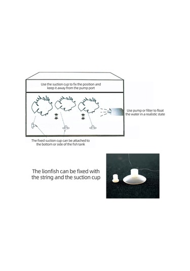 Vkemall Siyah Silikon Akvaryum Dekorasyonu - Nocturnal Yaratık Balık Figürü Bakım Gerektirmeyen