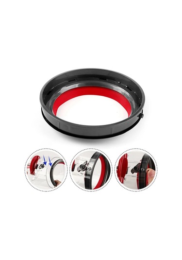 Sointeresting V12 V10 Slim Elektrikli Süpürge Toz Haznesi Üst Sabit Sızdırmazlık Halkası Yedek Toz Kovası Filtre Temizleyici Çöp Kutusu