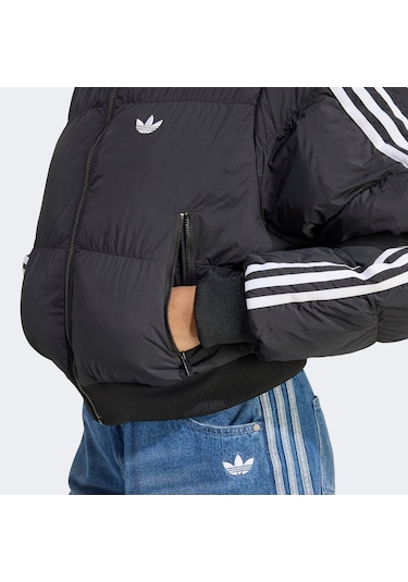 Adidas Cropped Puff Kadın Siyah Ceket Jx2970 Siyah