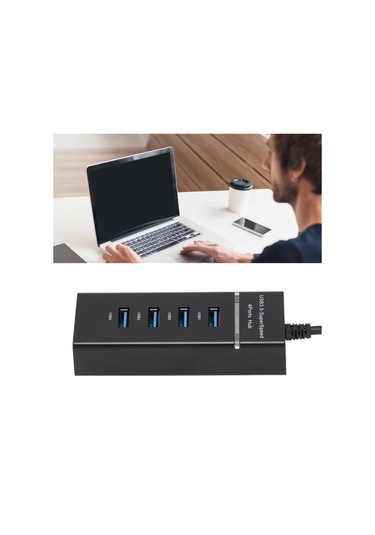 Ximistore9 4 Port Usb 3.0 Hub, 5gbps Hızlı Veri Transferi, Otomatik Kurulum, Taşınabilir Abs Tasarım, 7 Katlı Koruma, Windows/mac/linux Uyumlu