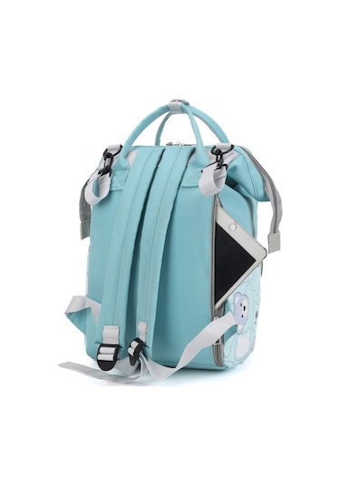 Yy sl51427 Yalıtımlı Su Geçirmez Büyük Kapasiteli Sırt Çantası Taşınabilir Anne ve Bebek Çantası Mavi