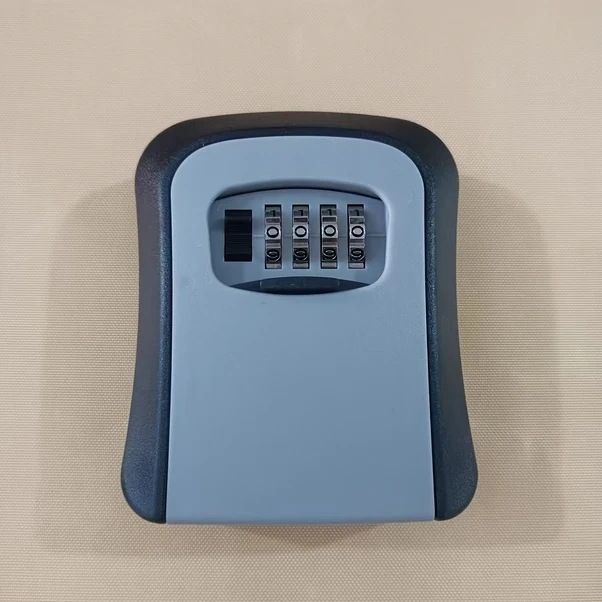 Sunshine011 Siyah 4 Haneli Kombinasyonlu Çelik Kasa, 5 Anahtar Kapasiteli İç Ve Dış Mekan Duvar Montajı Siyah