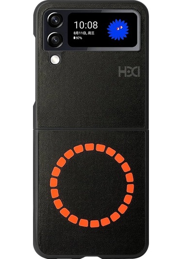 Samsung Galaxy Z Flip 4 Kılıf Hbc-156 Forum Magneticsafe Kapak - Siyah