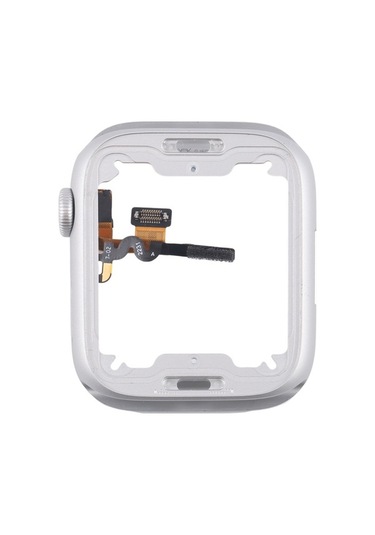 Tongxida 45mm Alüminyum Serisi 8/9 iOs Uyumlu Watch Çerçeve Taç Döndürme Flex Kablo Gümüş