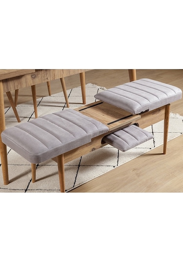Ahşap Açılır Bench Atlantik Soho Gri