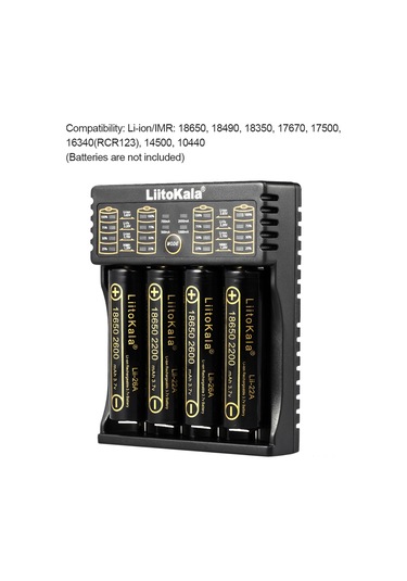 Geeksen Liitokala Lii-402 Akıllı Şarj Cihazı - Çoklu Pil Türleri İçin Hızlı Usb Şarj