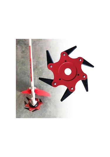 6 Bıçaklı Tırpan Başlığı Universal Çim Biçme Kafası , Ot Düzeltic