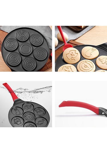 Yapışmaz Krep Tavası Siyah Siyah