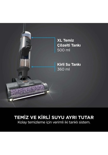 Shark Hydrovac Pro Islak Kuru Şarjlı Dikey Süpürge (Teşhir)