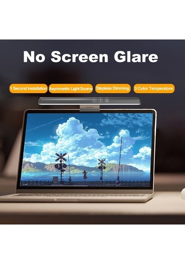 Dancemonkey Cbtx Tb-30sh 18cm Dizüstü Usb Lambası Kademesiz Kısayabilir Asma Işık - Siyah Siyah