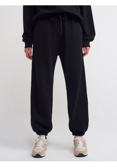 Dilvin Basic Jogger Pantalon  Siyah