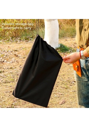 Prestigegoods Kamp Soba Yürüyüş İçin Katlanabilir Ön Cam Üç Katlı Brülör Rüzgar Ekranı Paslanmaz Çelik Haki 42x25x25cm Haki