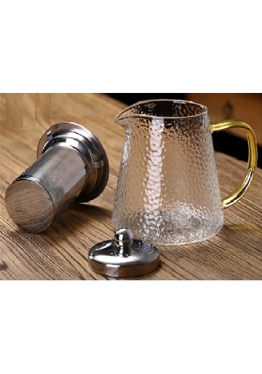 Isıya Dayanıklı Demliğe Cam Çaydanlık Süzgeçli 321936718 Gri