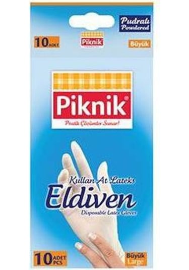 Piknik Kullan At Eldiven Büyük 10 Adet